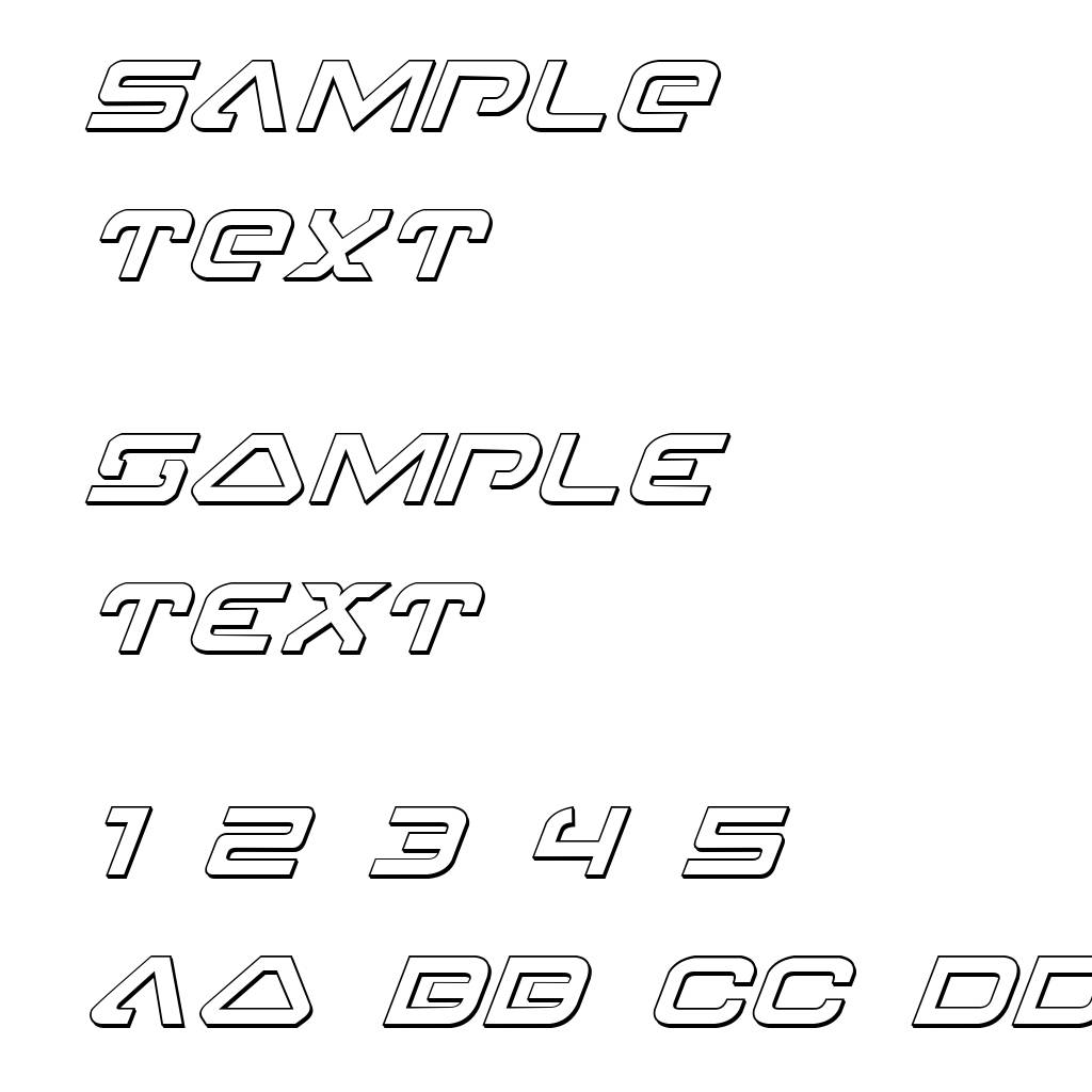 4114 Blaster 3D Italic