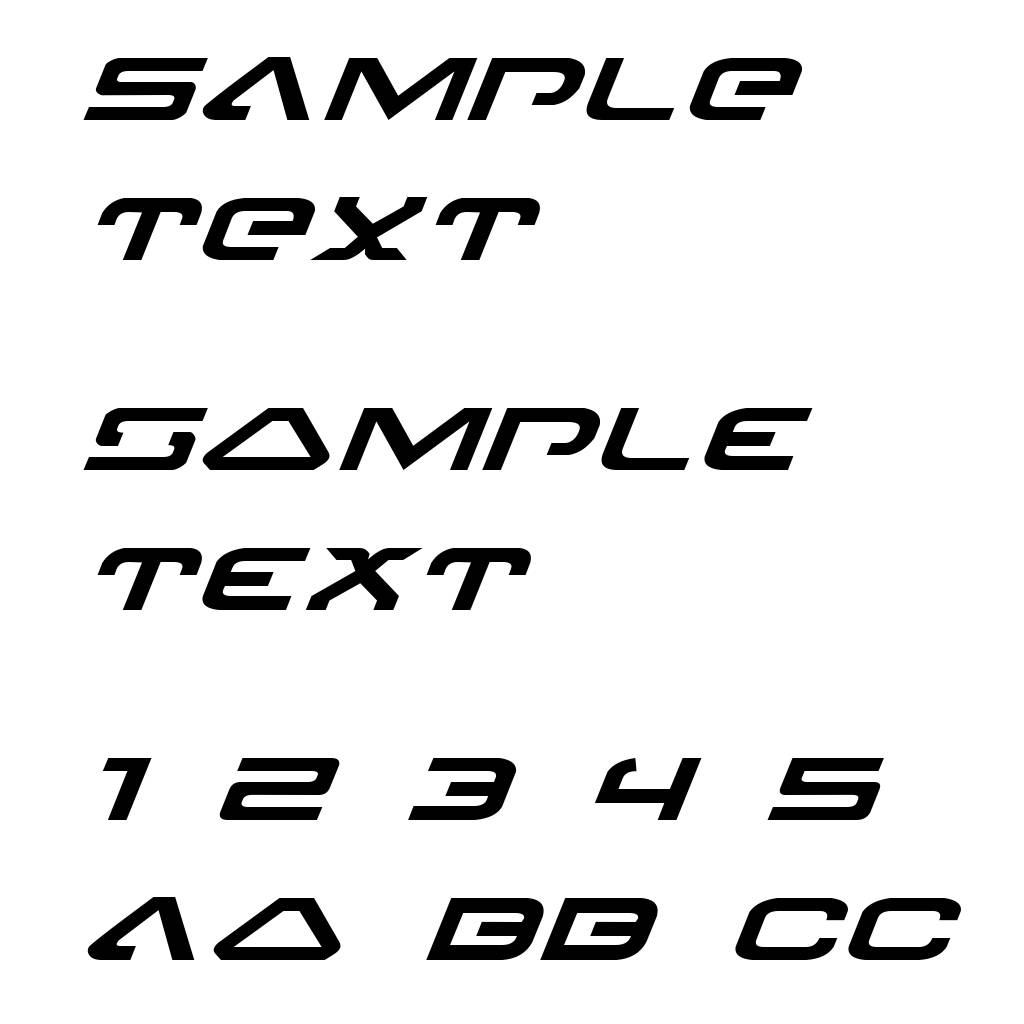 4114 Blaster Expanded Italic