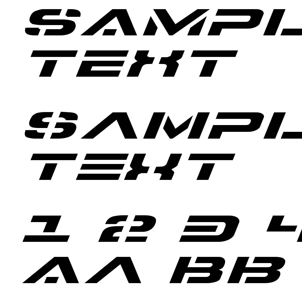 7th Service Expanded Italic