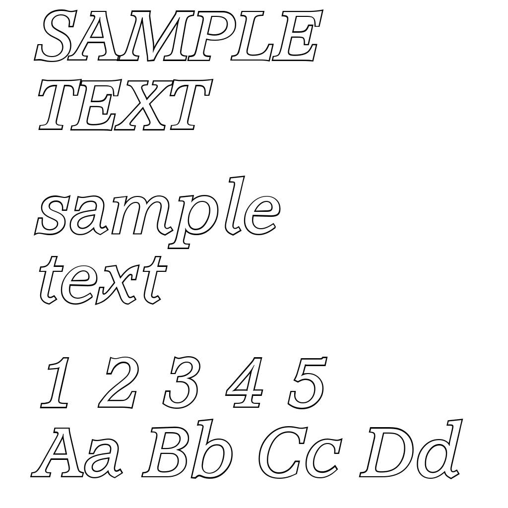 AccoladeOutline-Italic