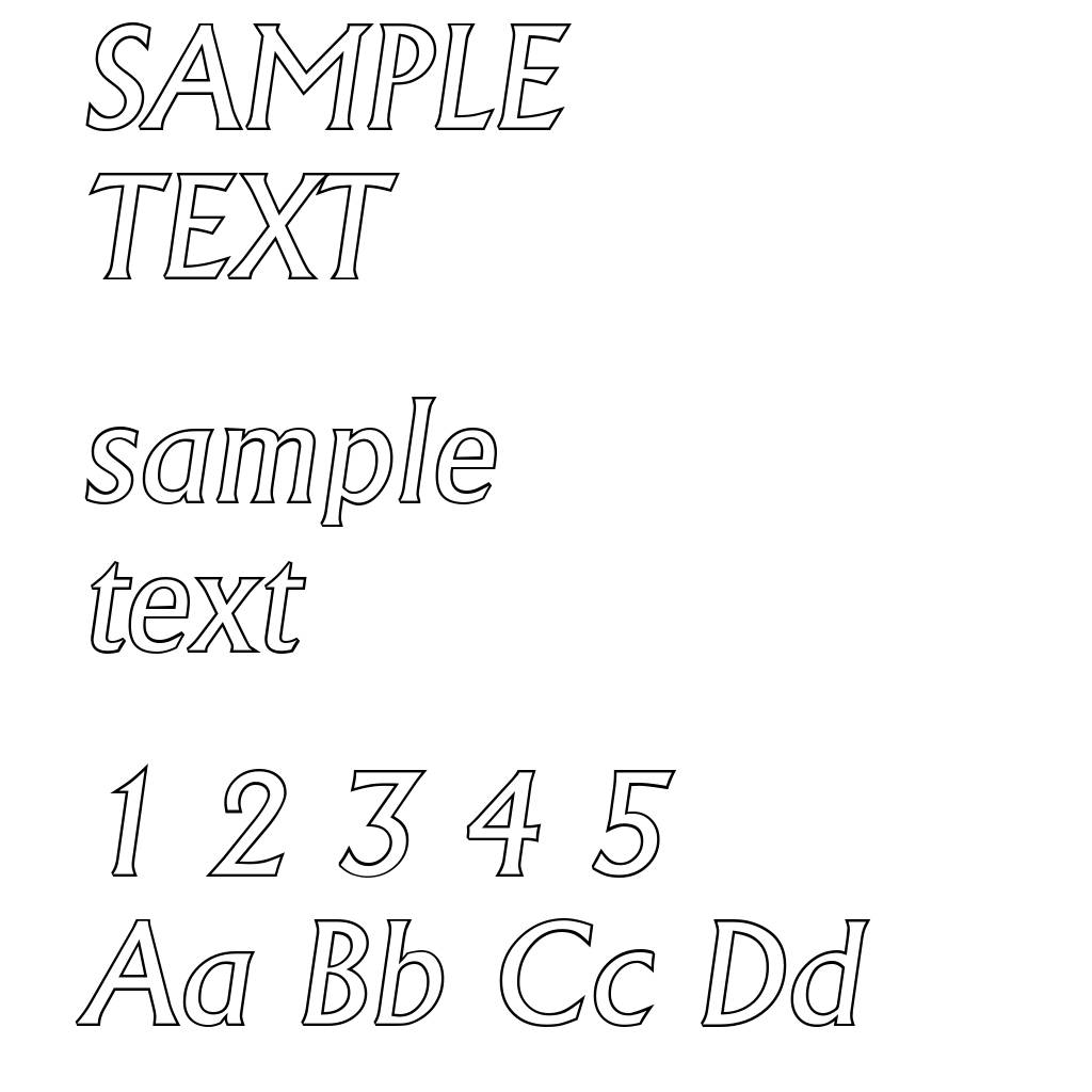 AdelonOutline-Italic