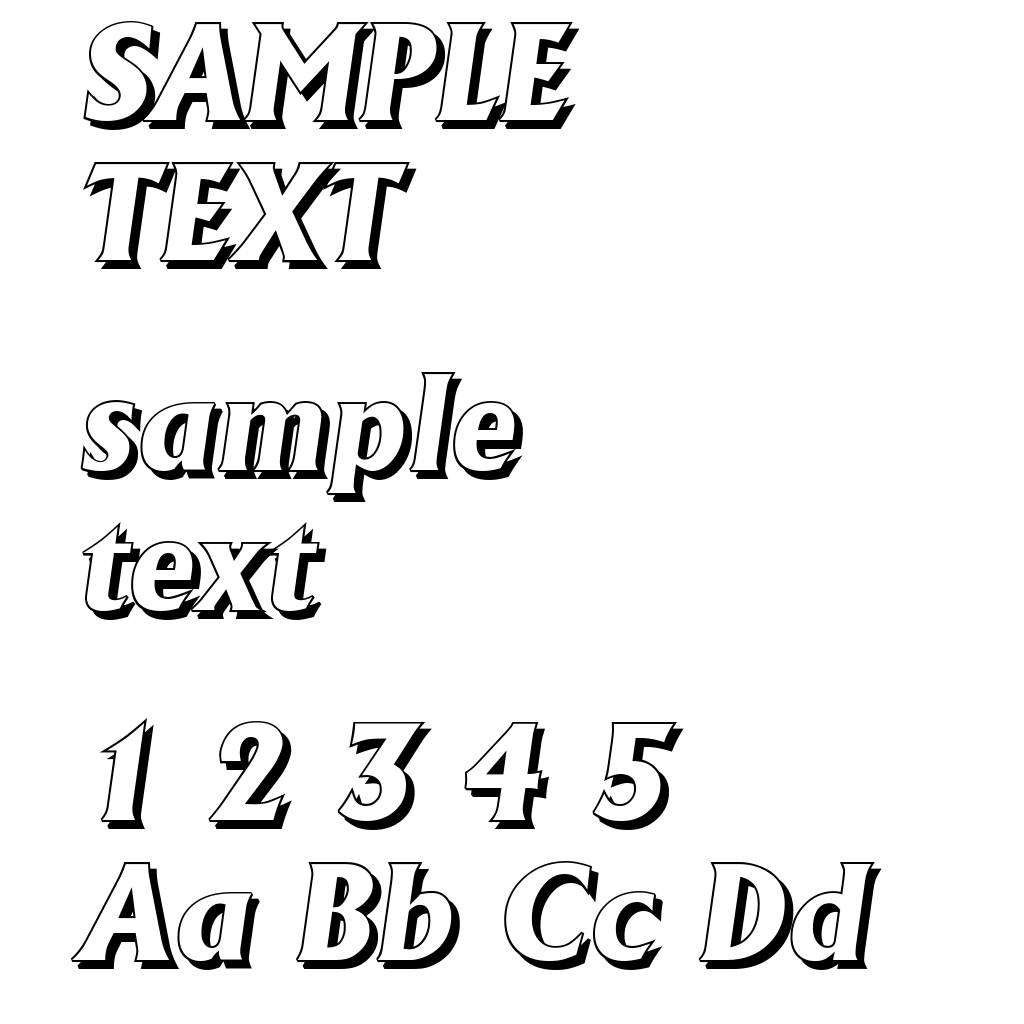 AdelonShadow-Xbold-Italic