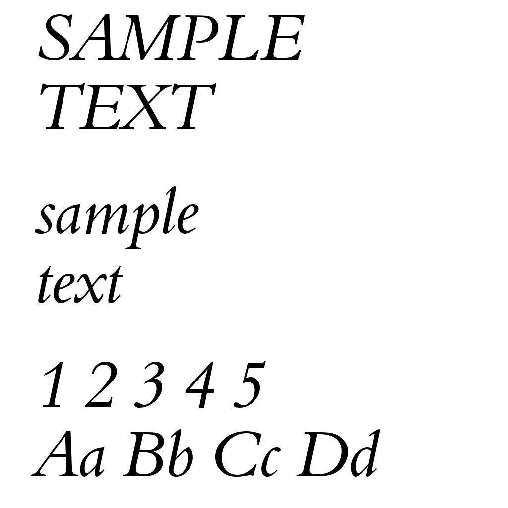 Aldine 401 Italic BT