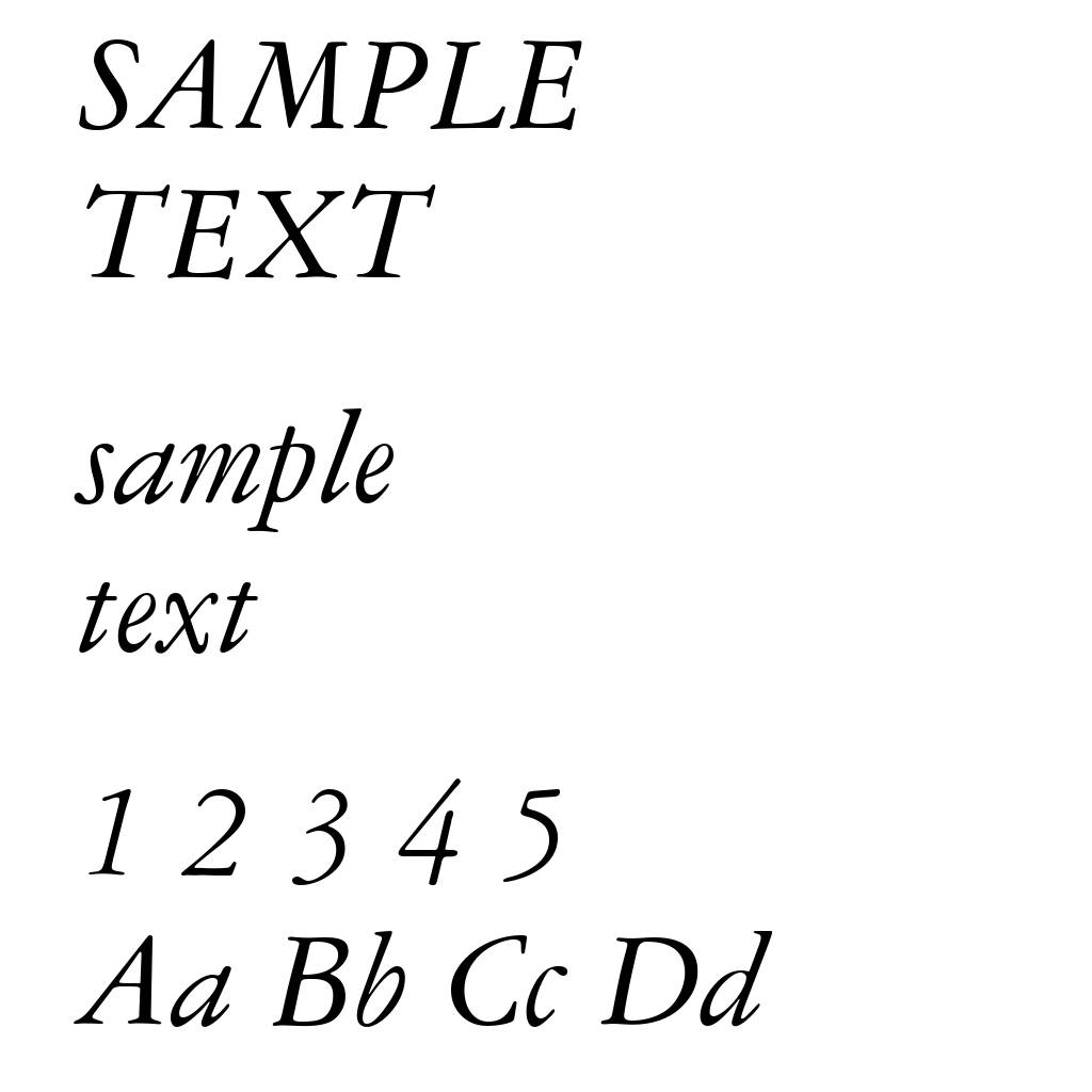 American Garamond Italic BT