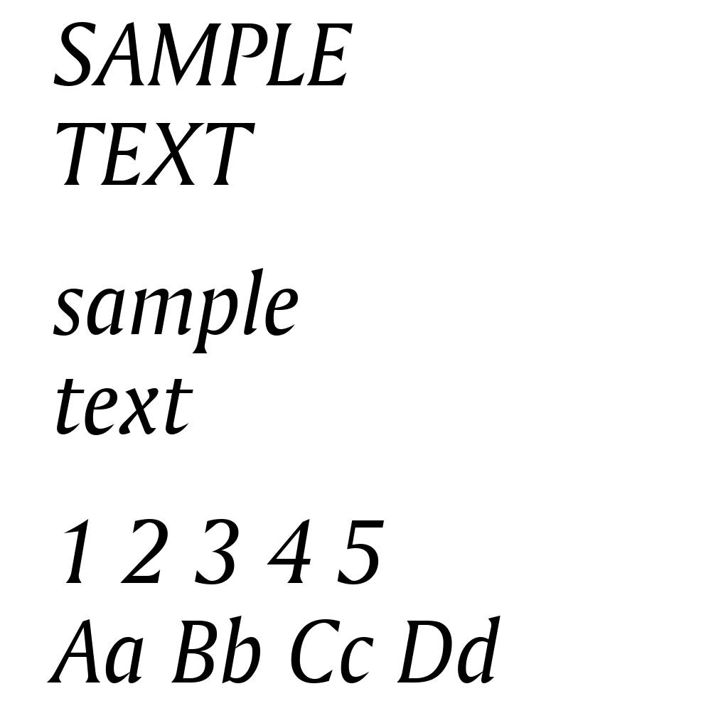 Amerigo Italic BT