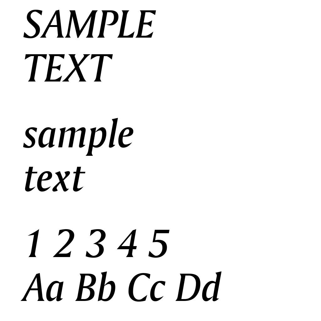 Amerigo Medium Italic BT