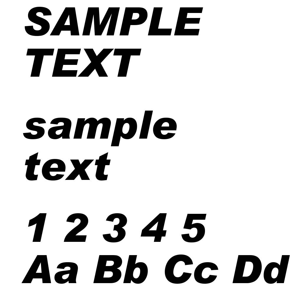 Arial Black Italic