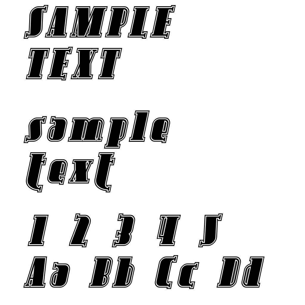Avondale Inline Italic