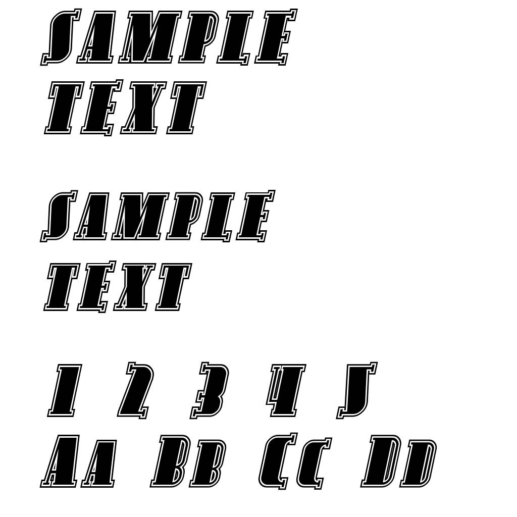 Avondale SC Inline Italic