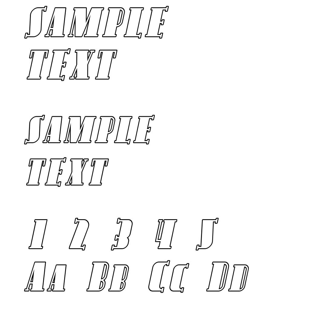 Avondale SC Outline Italic