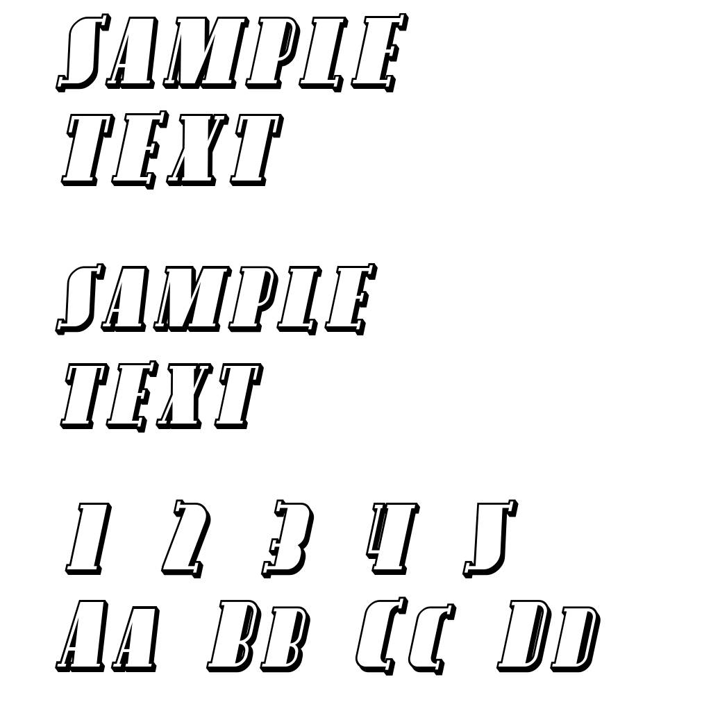 Avondale SC Shaded Italic