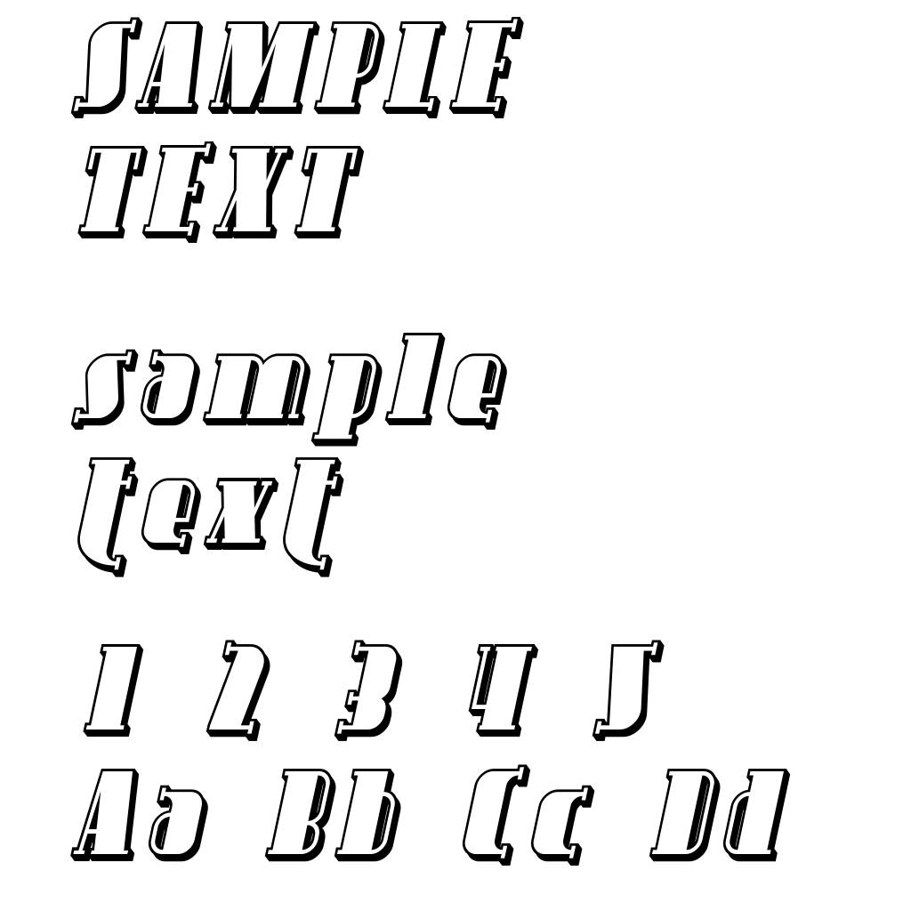 Avondale Shaded Italic