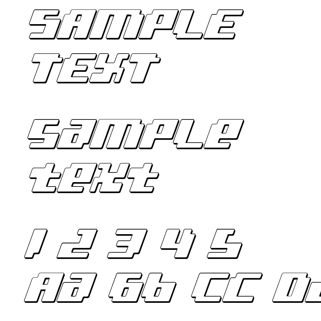 bad robot 3d italic