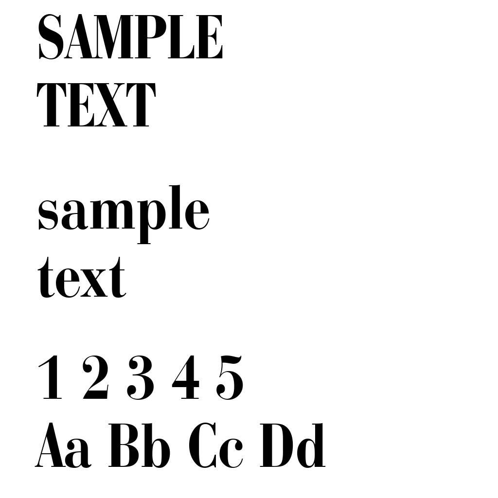 Bauer Bodoni Bold Condensed BT
