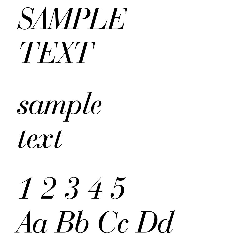 Bauer Bodoni Italic BT