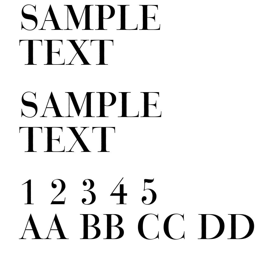 Bauer Bodoni Titling BT