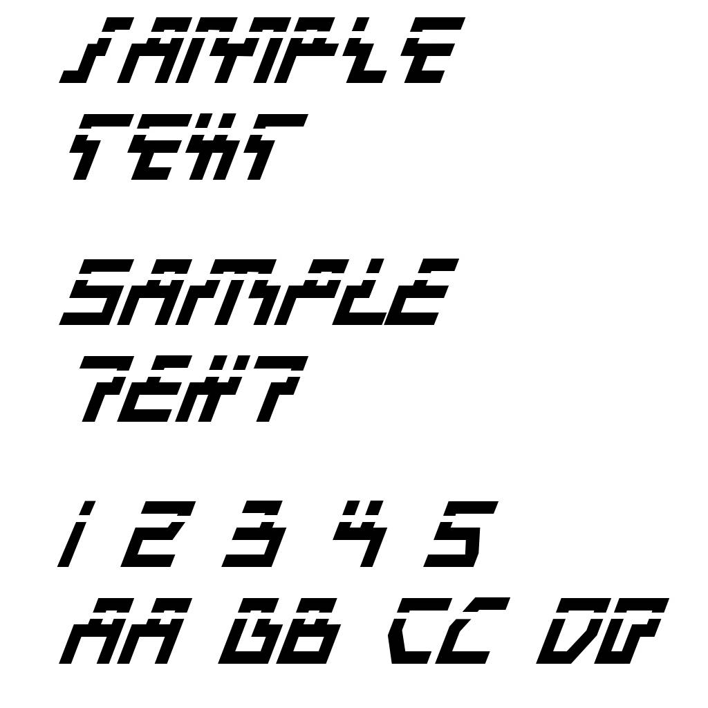 Beam Rider Bold Italic Laser