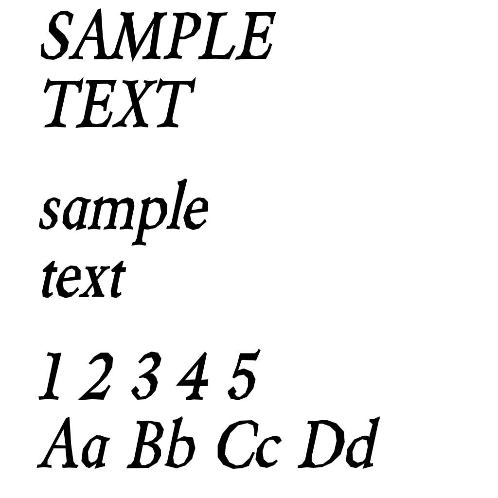Berylium bold Italic