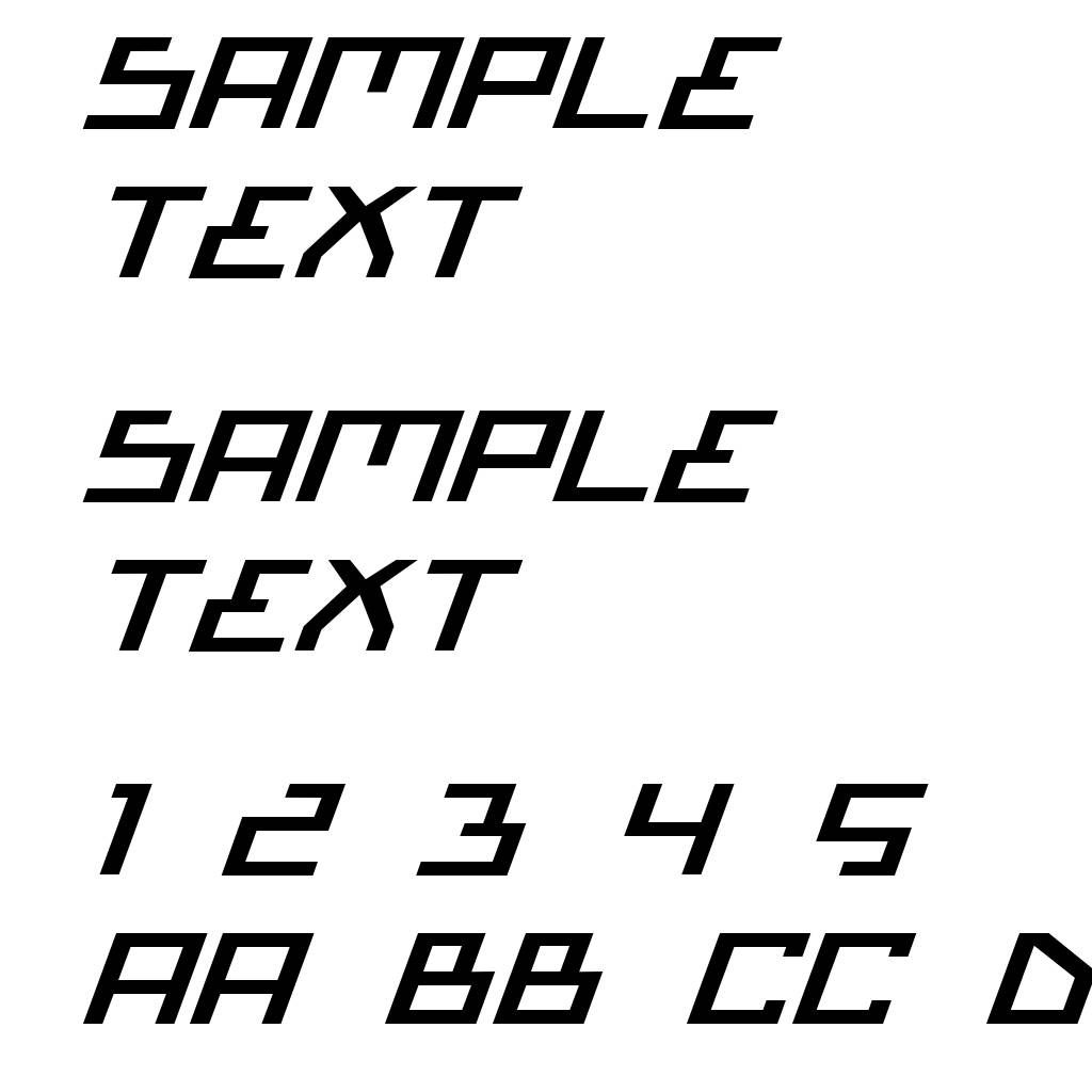 Bionic Type Expanded Italic