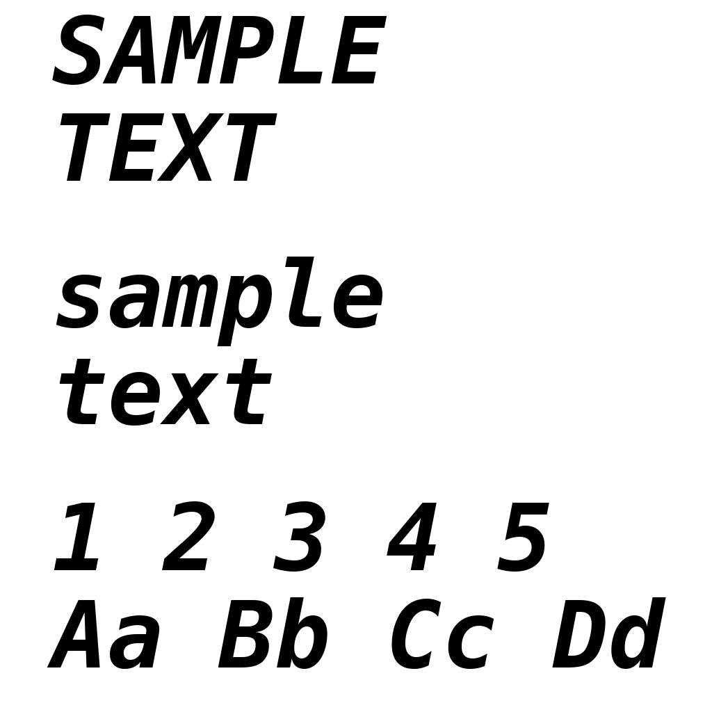Bitstream Vera Sans Mono Bold Oblique