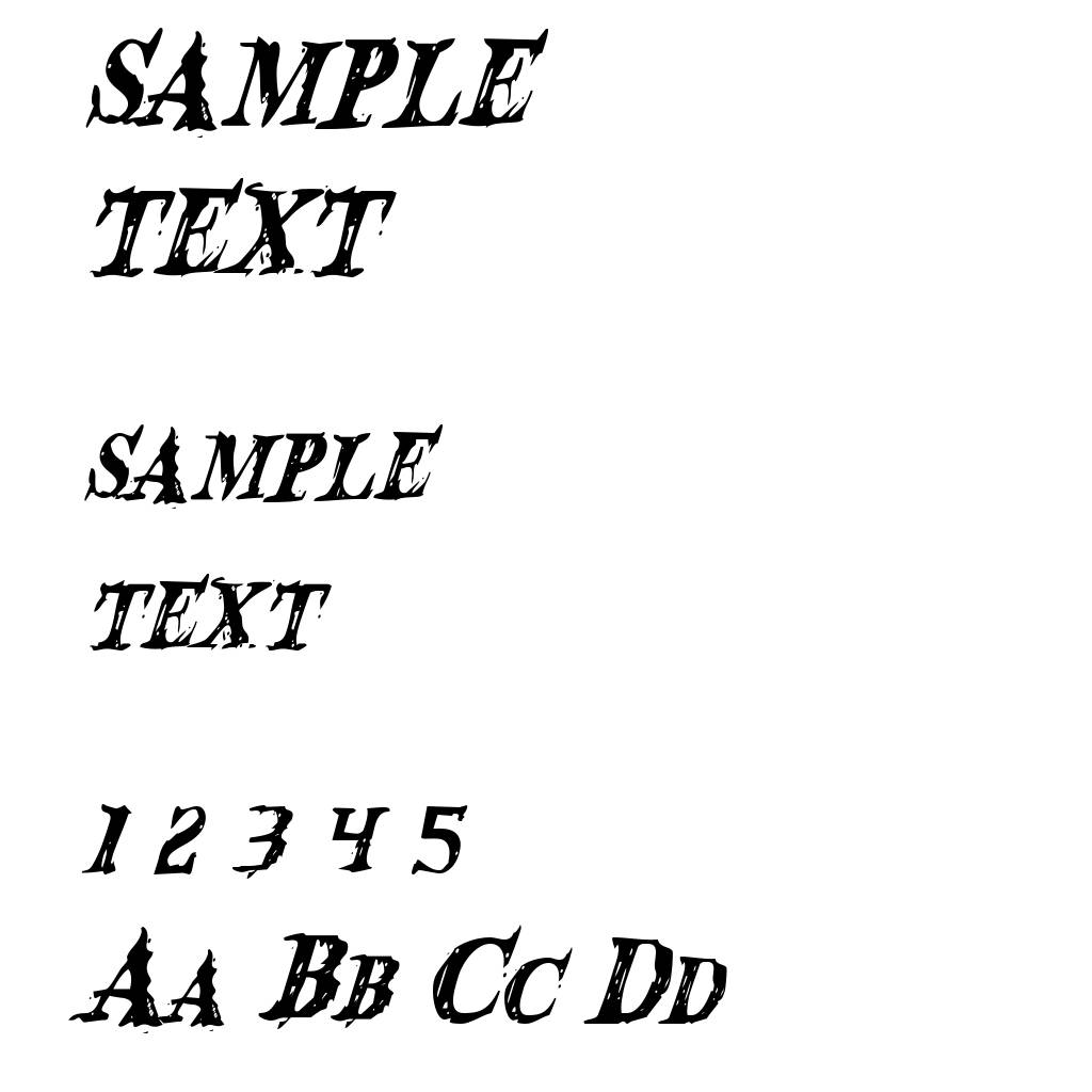Blood Crow Condensed Italic