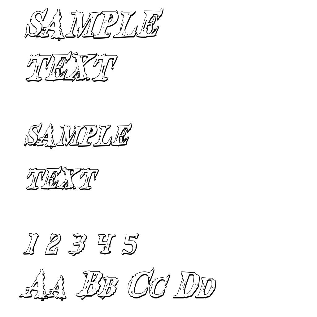 Blood Crow Shadow Condensed Italic