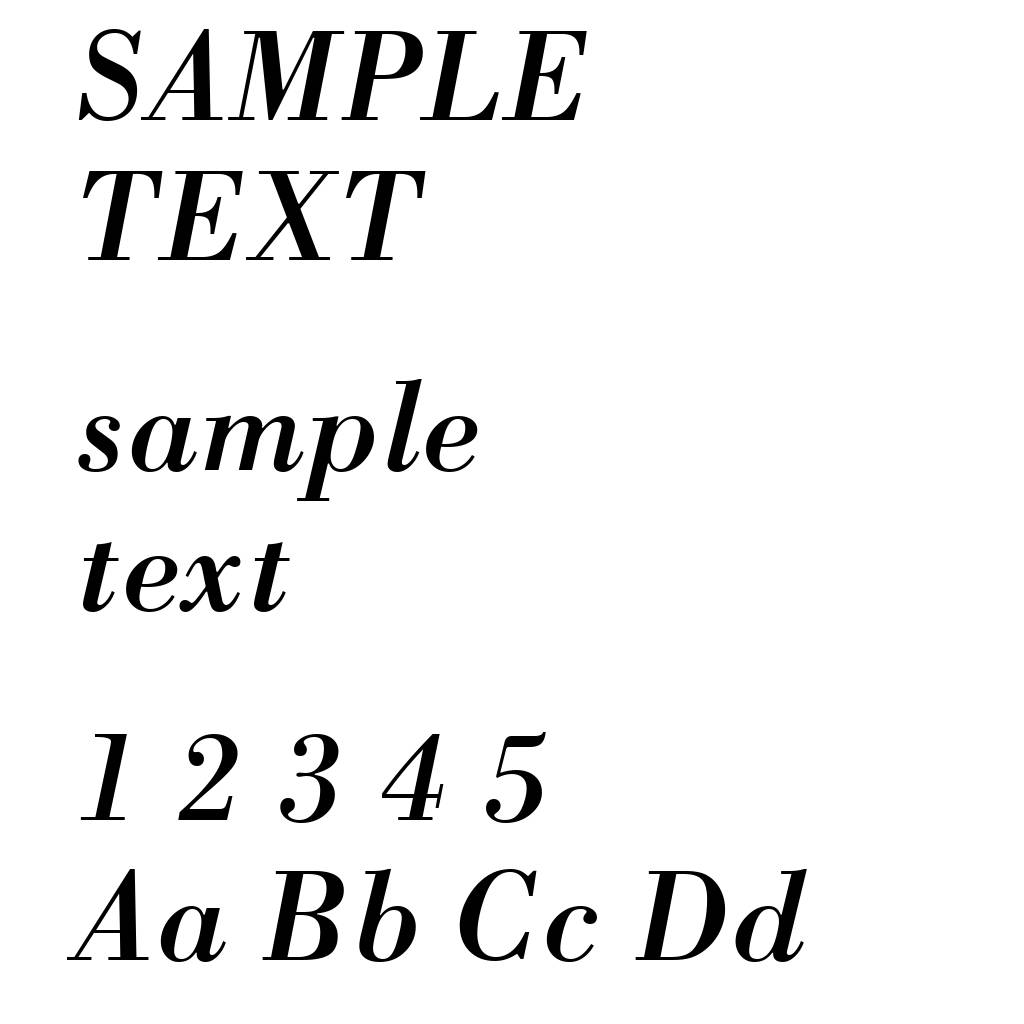 Bodoni Italic BT