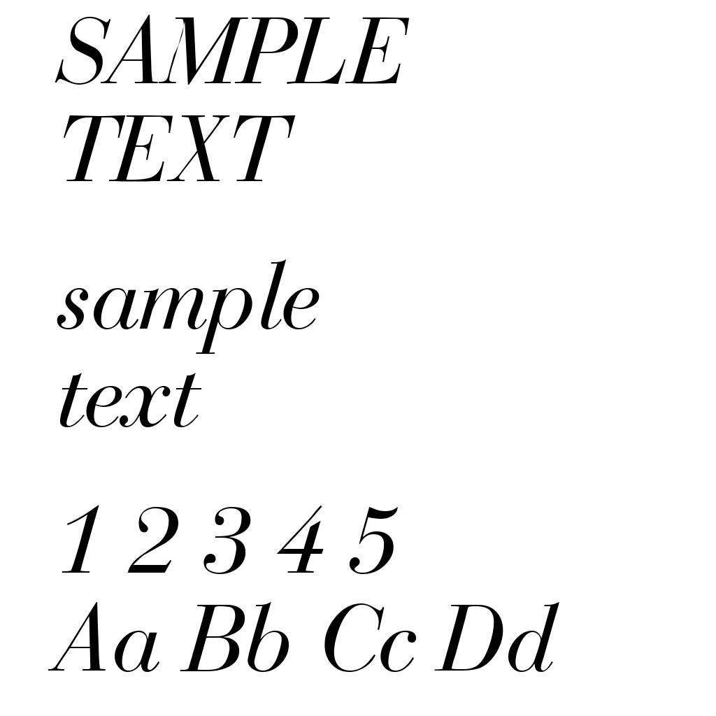 BodoniRecut-Italic