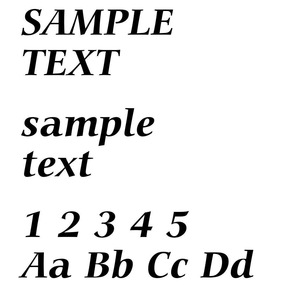 Carmina Bold Italic BT