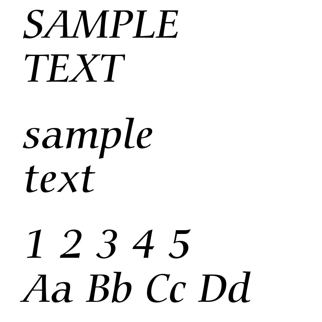 Carmina Medium Italic BT
