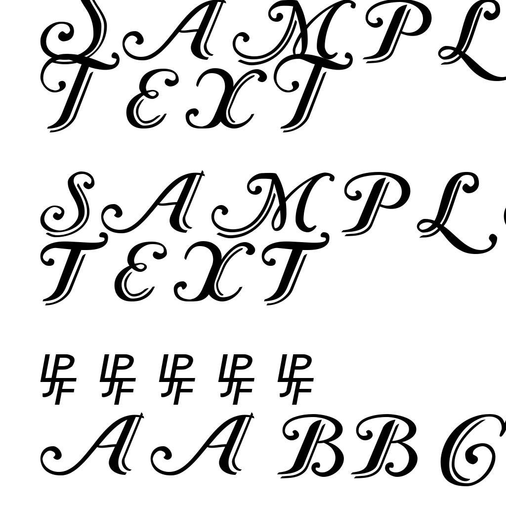 Caslon Calligraphic Initials