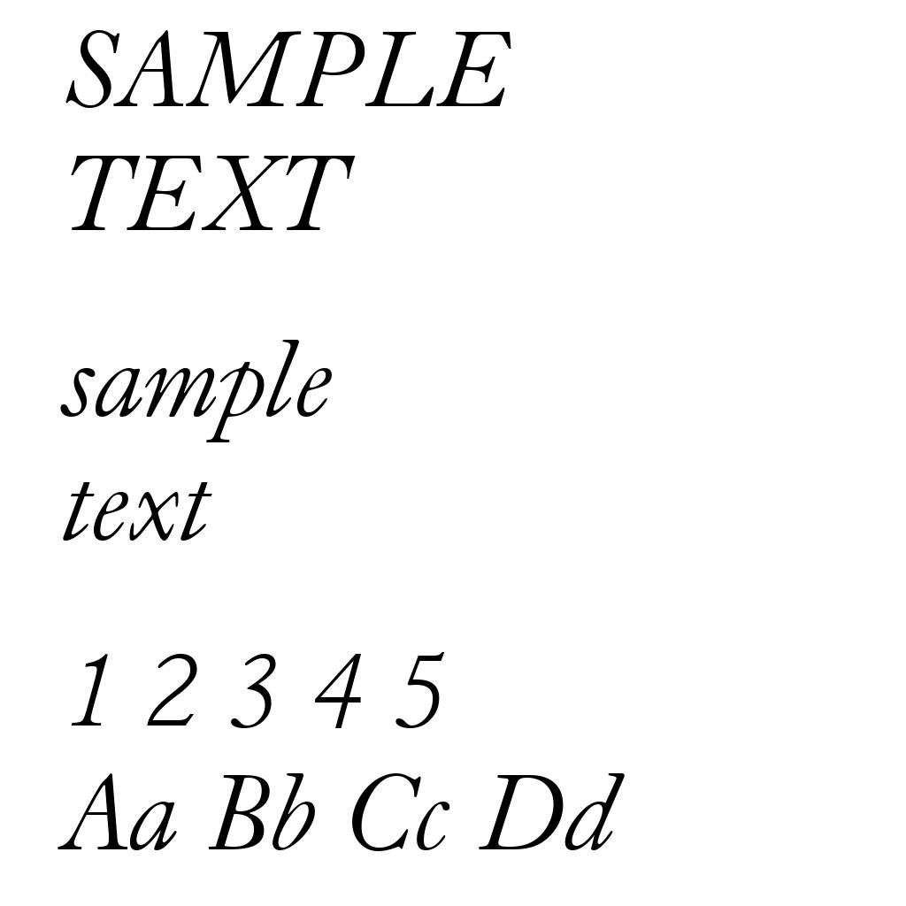 Caslon Old Face Italic BT
