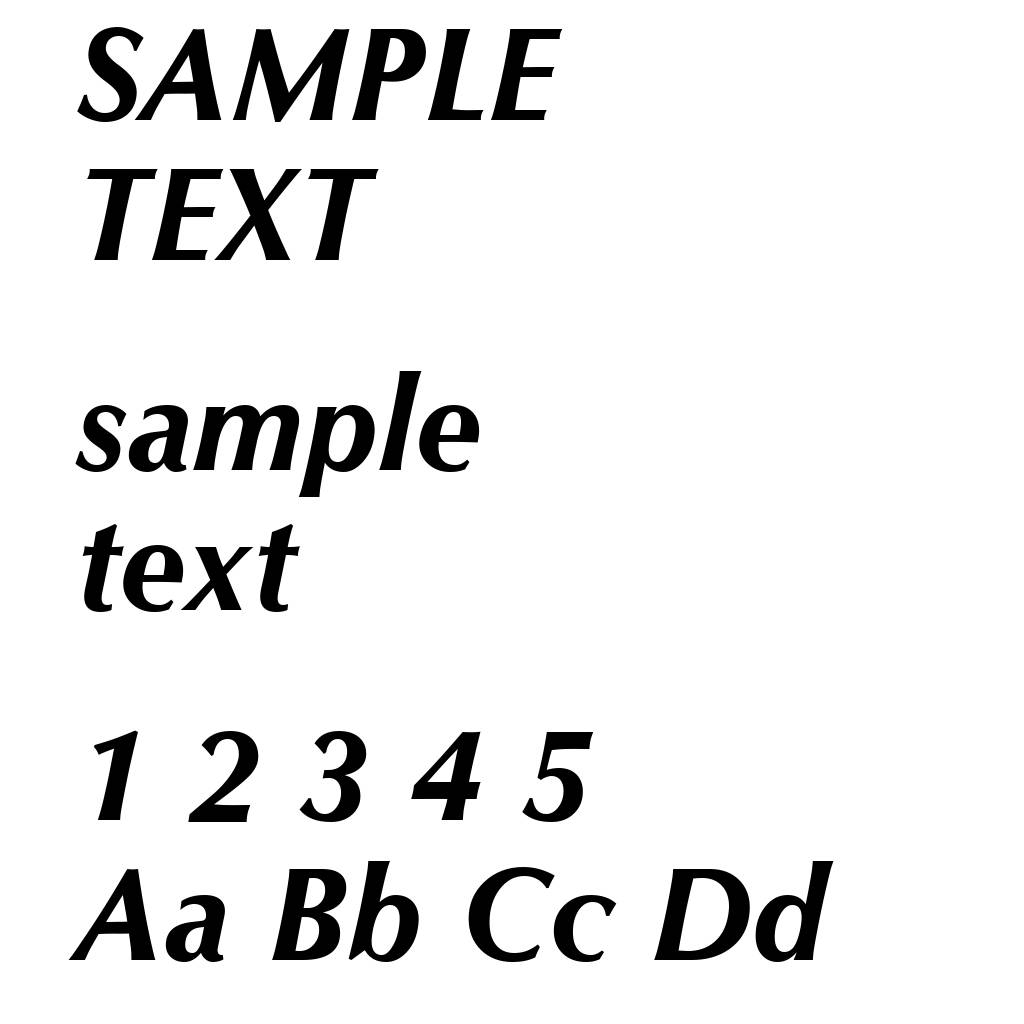 CG Omega Bold Italic