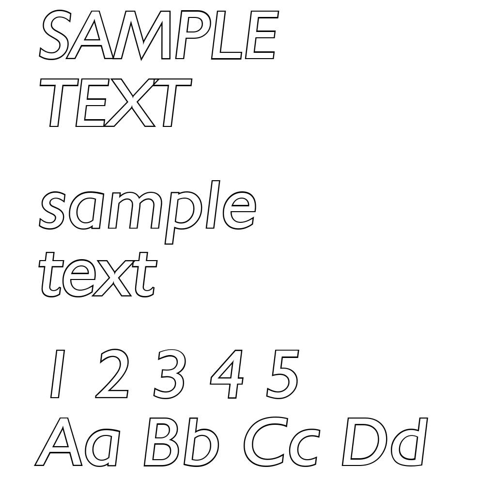 ChantillyOutline-Italic