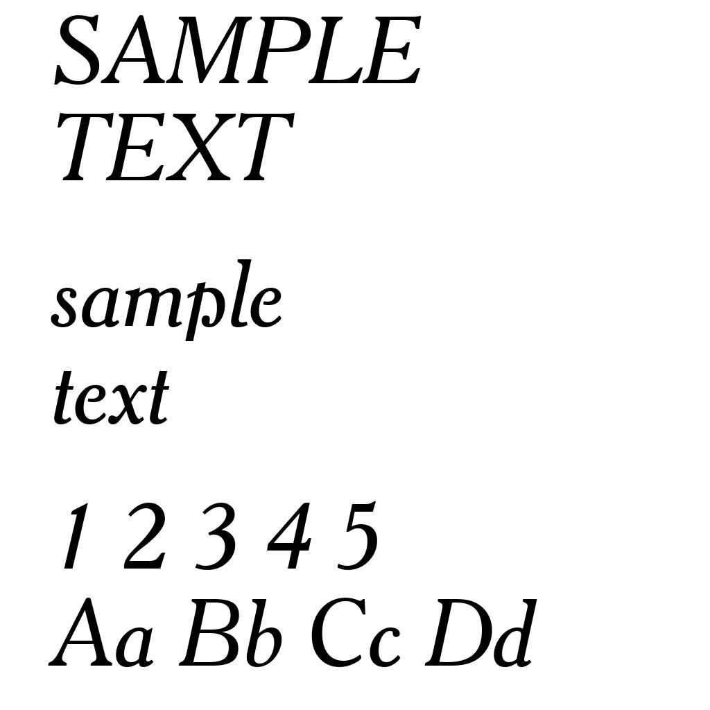 Cheltenham Italic BT