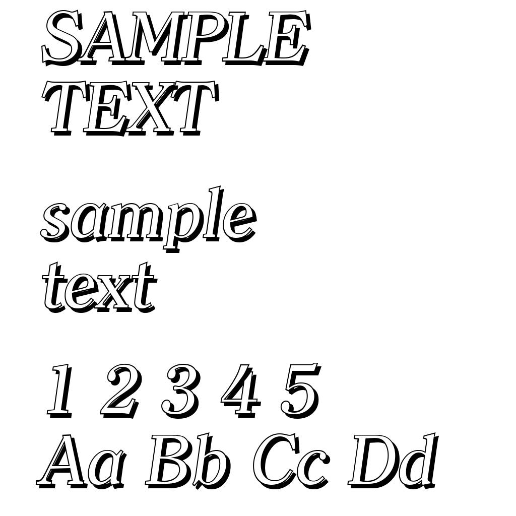 ClearfaceShadow-Italic