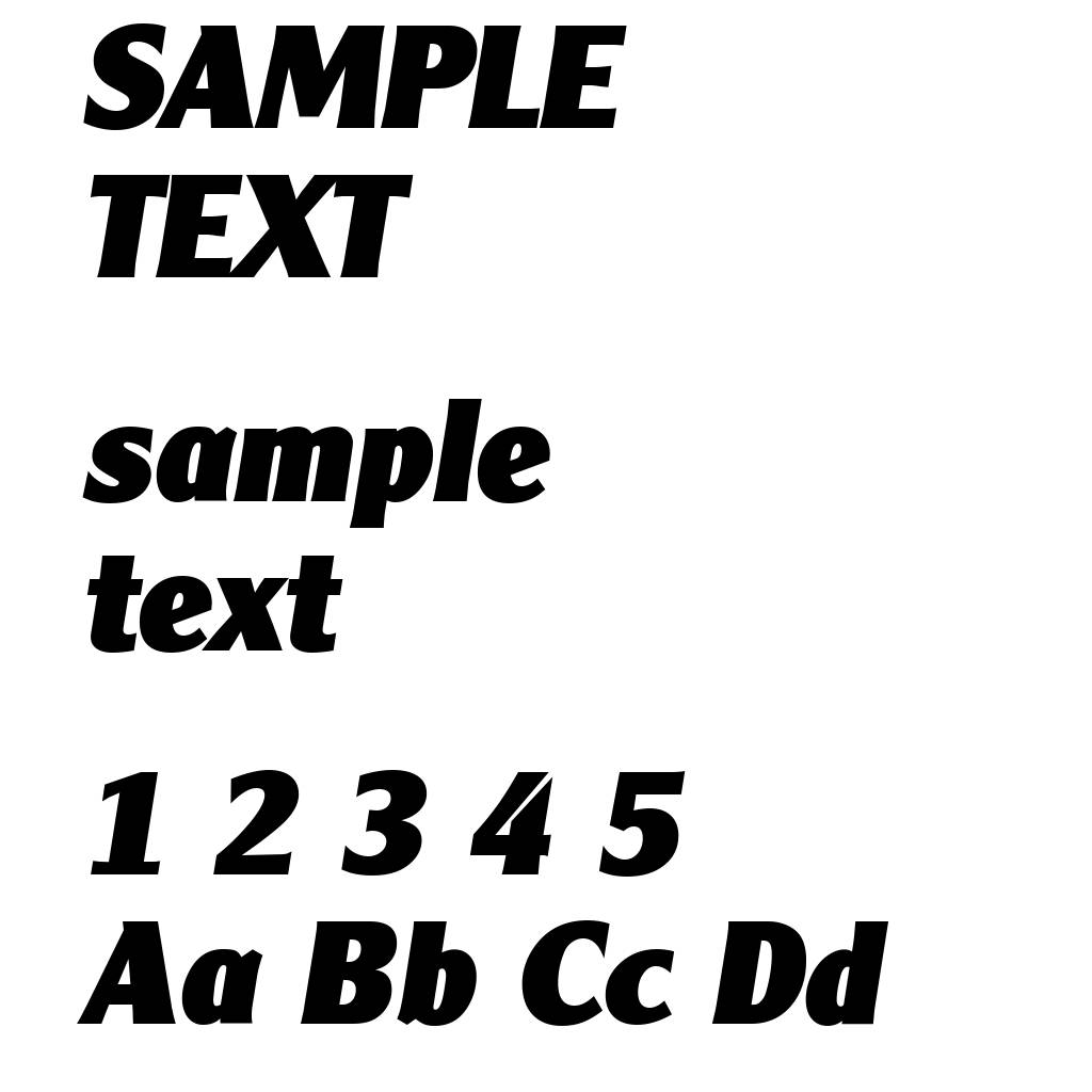 ClearGothicSerial-Heavy-Italic