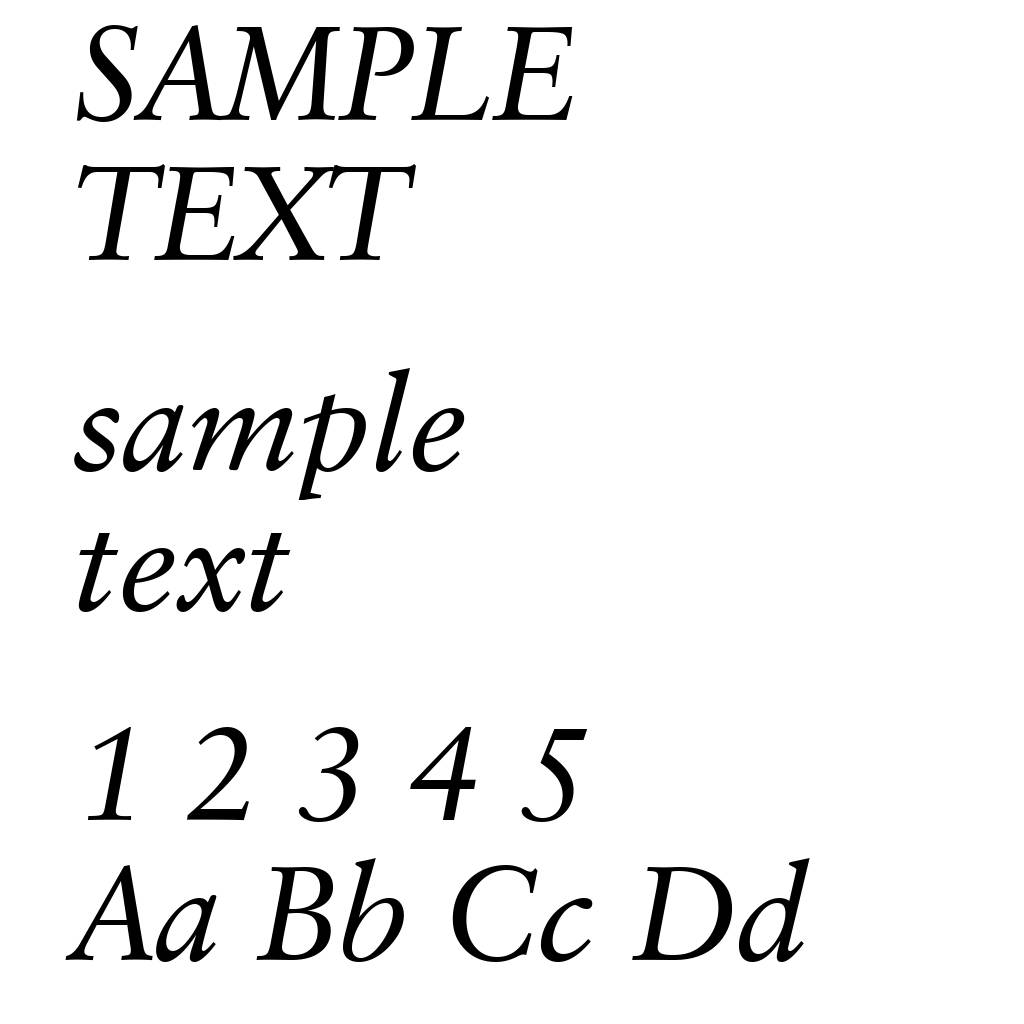 Classical Garamond Italic BT