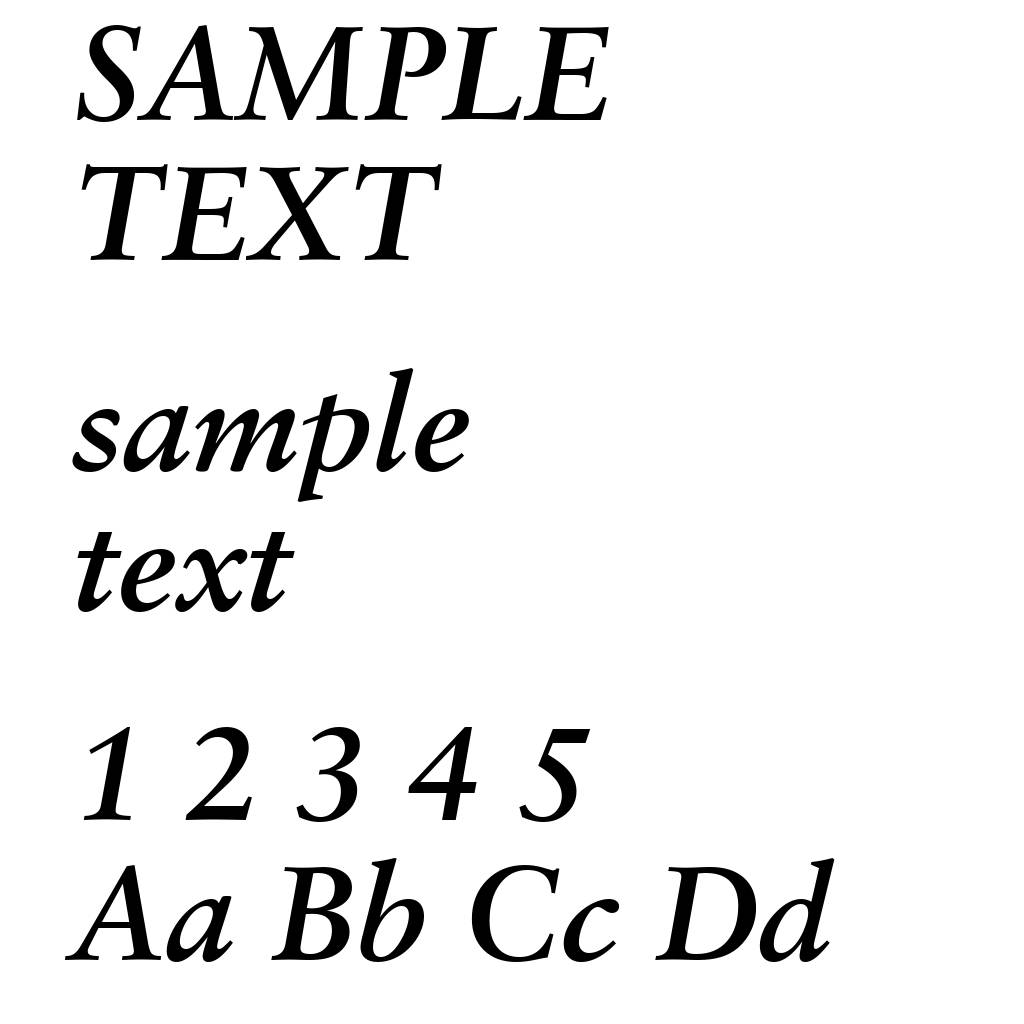 Classical Garamond Bold Italic BT