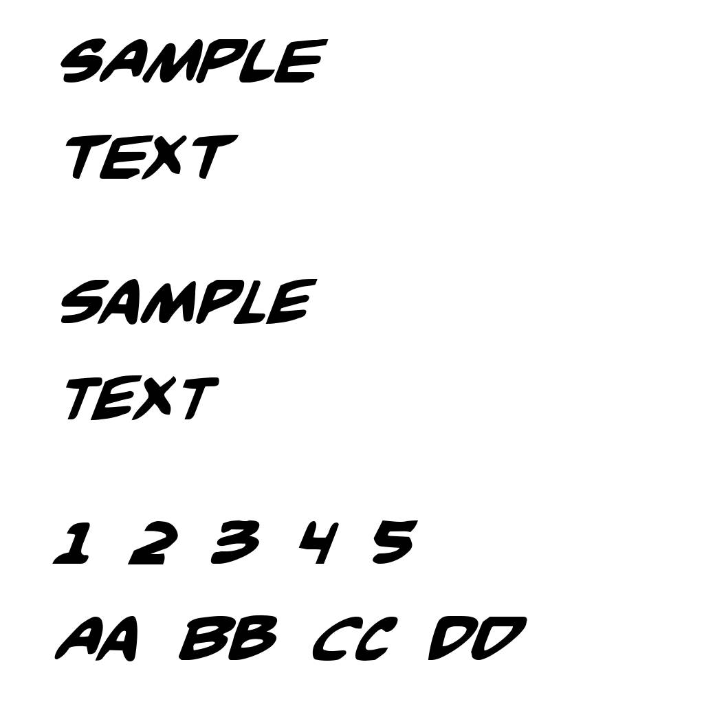 Comic Book Commando Bold Italic