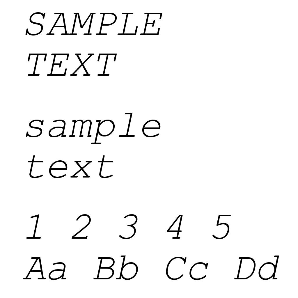Courier New Italic