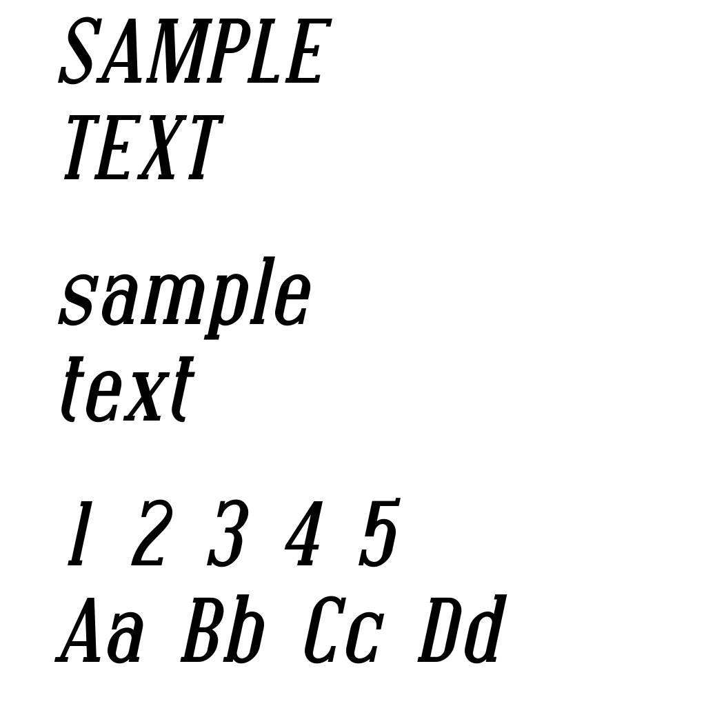 Covington Bold Italic