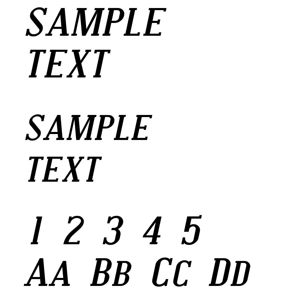 Covington SC Exp Bold Italic