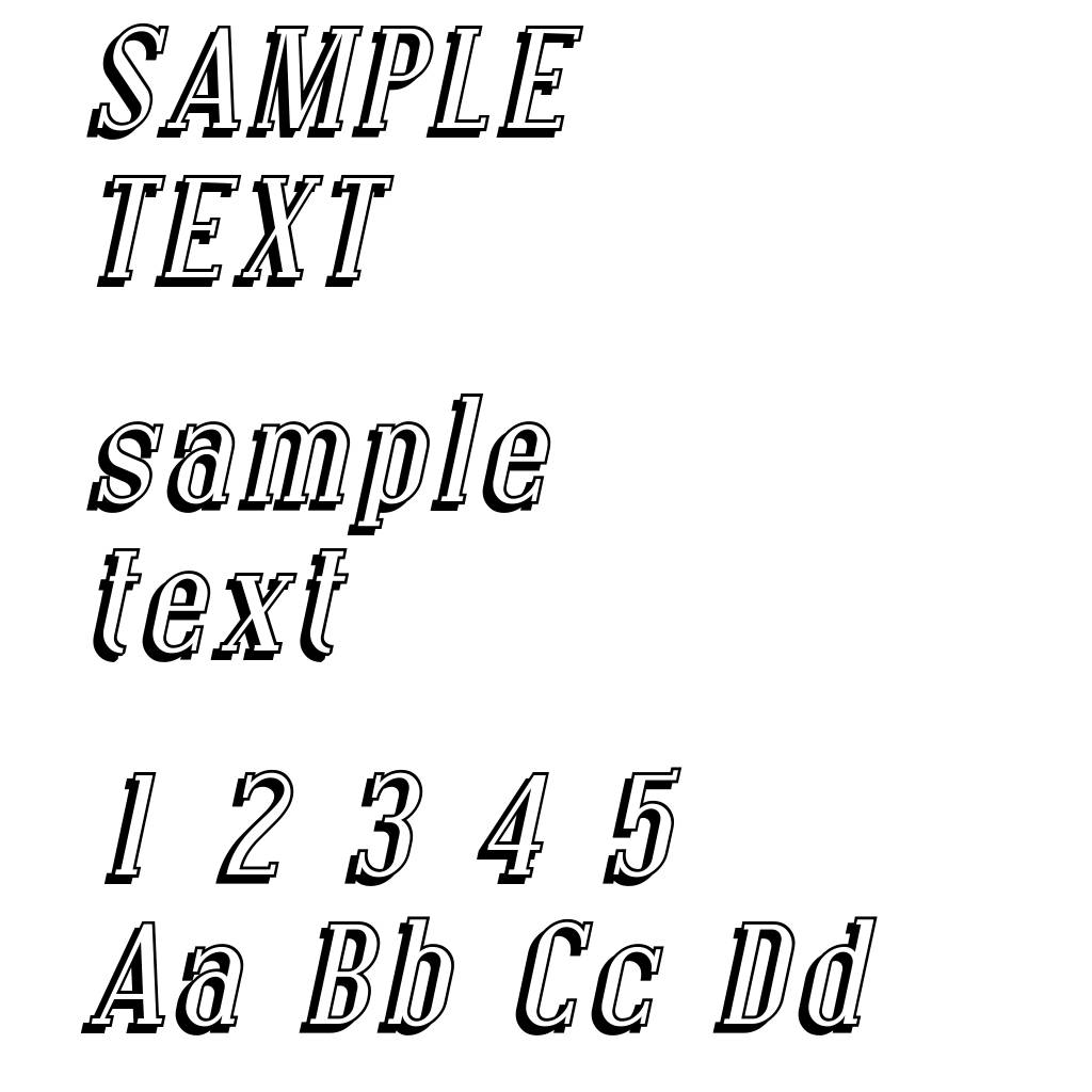Covington Shadow Italic