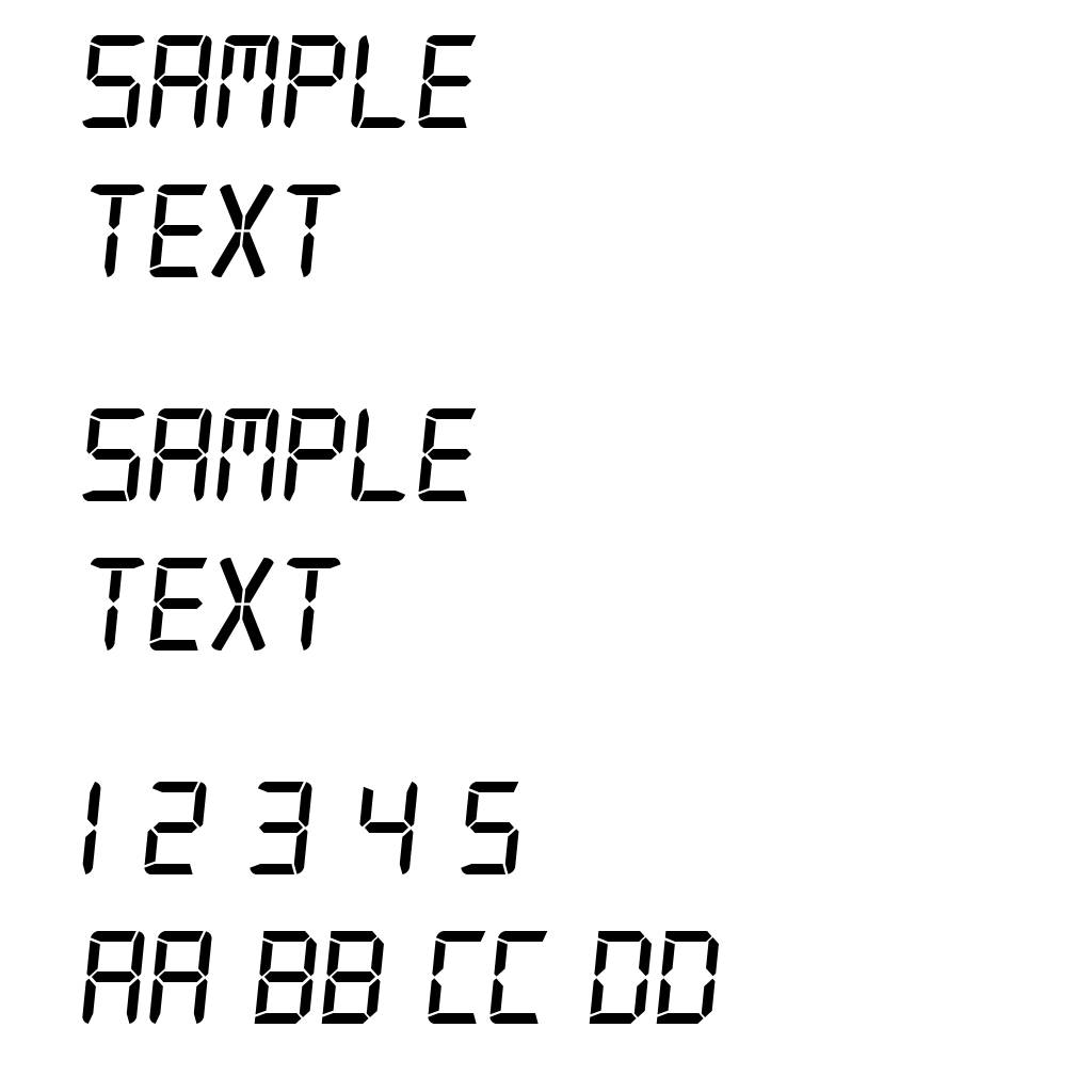 Digital-7 Italic