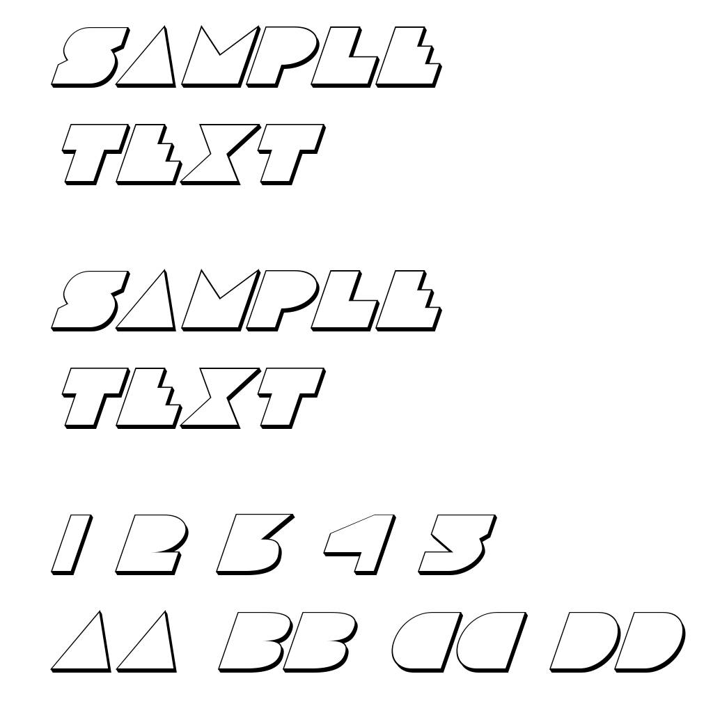 Disco Deck Shadow Italic