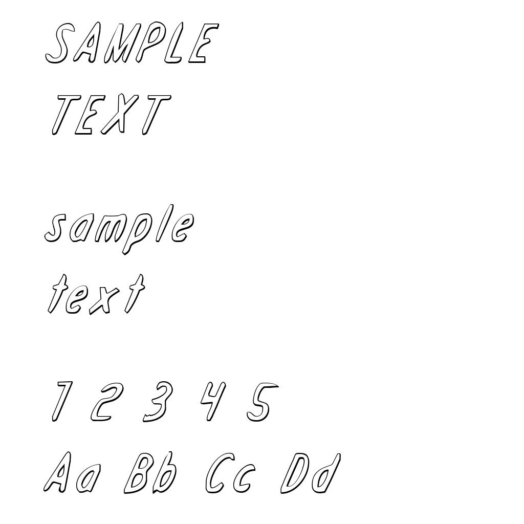 Drafting Table 3D Italic