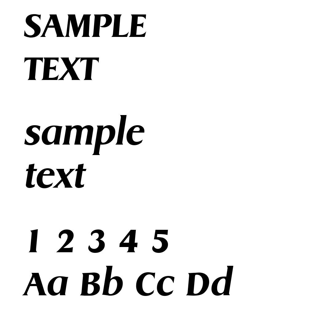 DragonSerial-Xbold-Italic