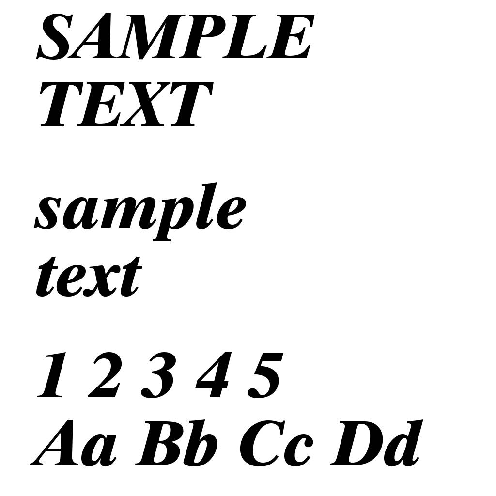 Dutch 801 Extra Bold Italic BT