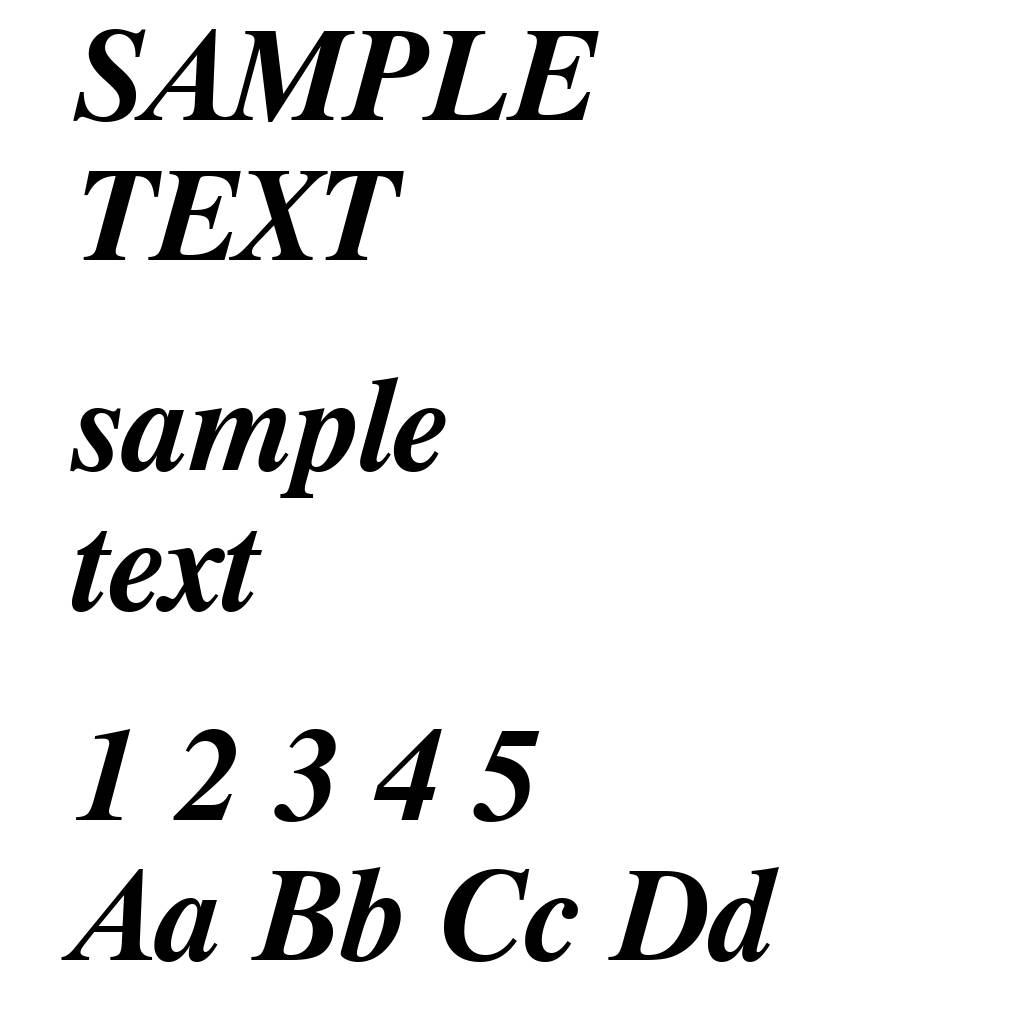 Dutch 801 Bold Italic BT